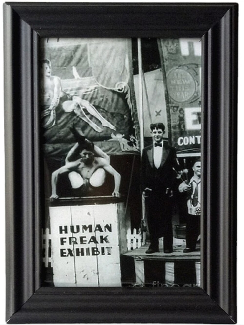 Sideshow freak show circus oddity Halloween macabre Gothic home decor weird art
